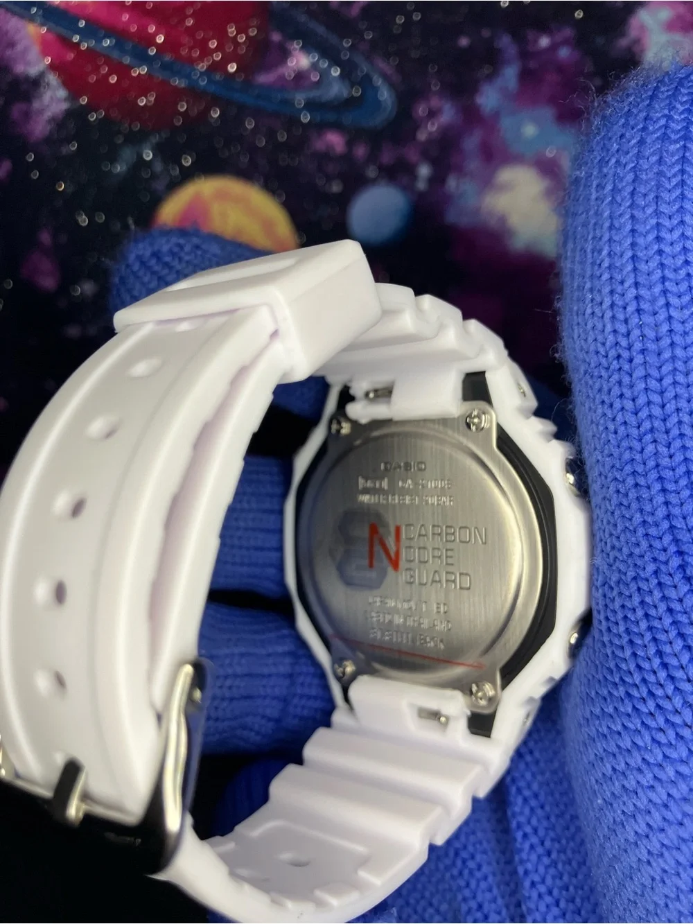 Custom G Shock White and multi color dials Colorway